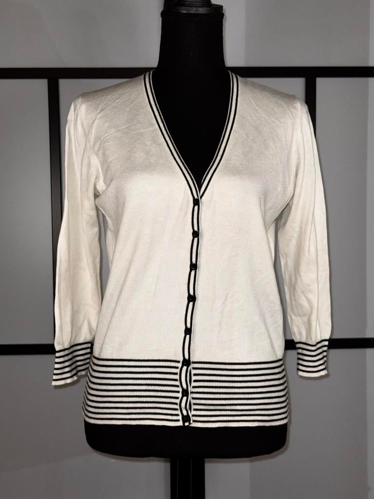 Wit vestje Marks & Spencer UK 12, Ophalen, Gedragen, Maat 38/40 (M), Wit