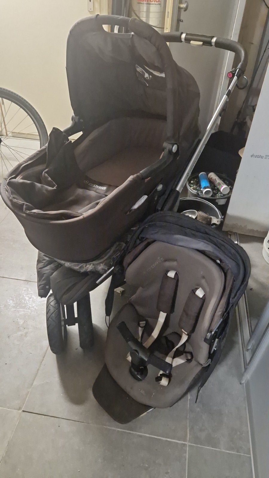 Maxi Cosi Mura 3 Combiwagen met accessoires, Kinderen en Baby's, Kinderwagens en Combinaties, Ophalen, Gebruikt, Combiwagen, Met autostoeltje