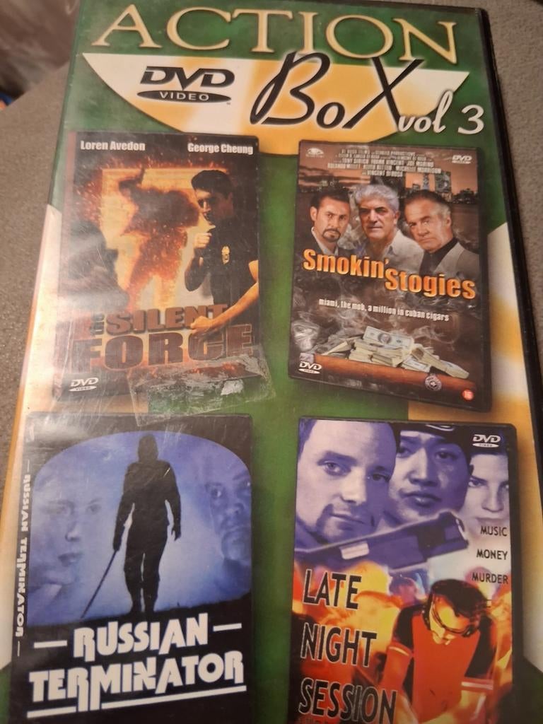 Action Box Vol 3 DVD - 4 actiefilms in één boxset, Gebruikt, Vanaf 16 jaar, Boxset, Actie