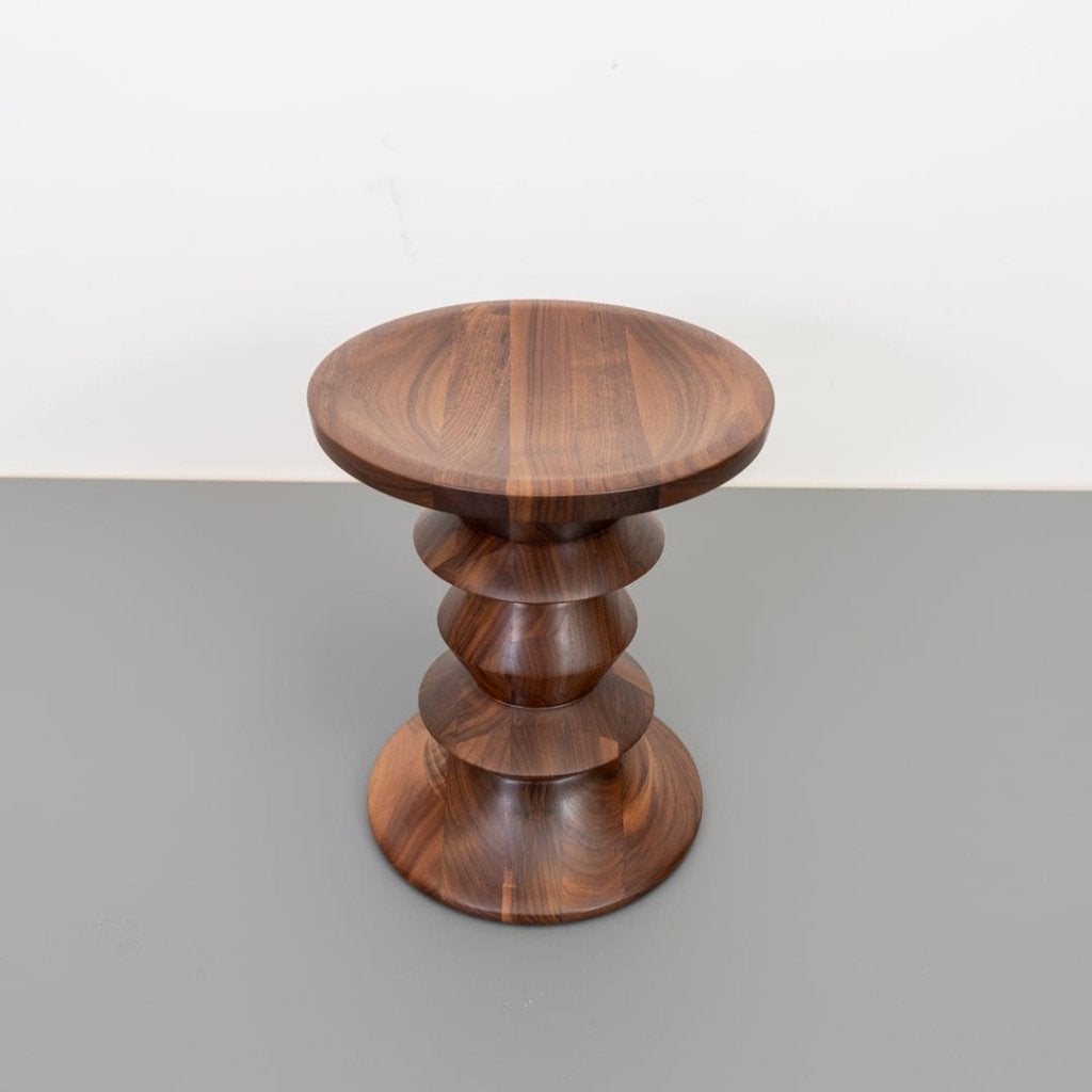 Vitra Eames Stool Type A Kruk Walnoot Hout, Niet ingevuld, Nieuw, Niet ingevuld, Niet ingevuld