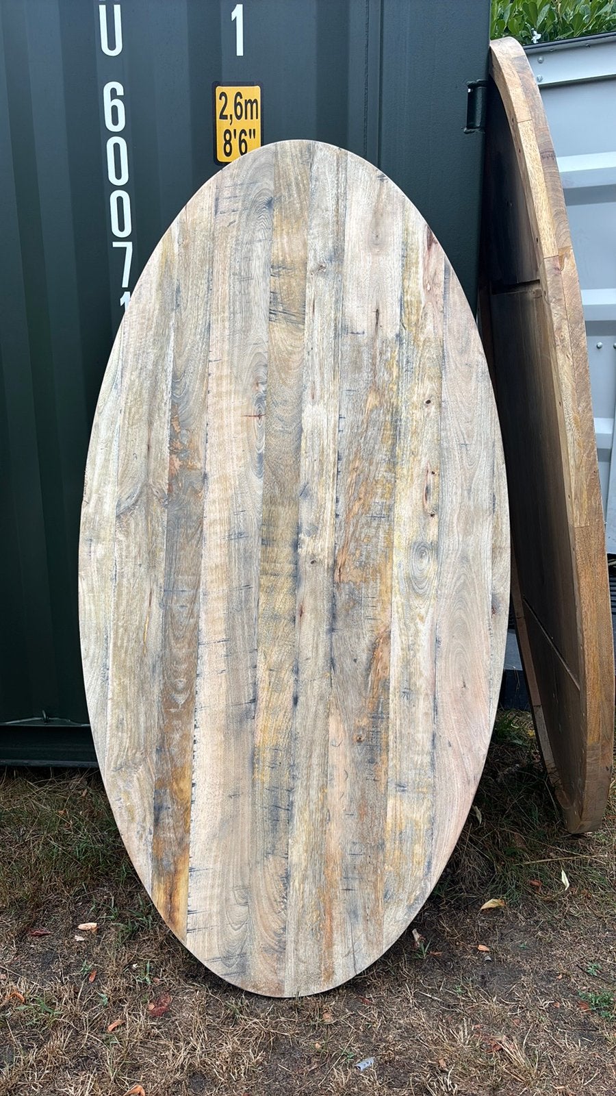 Tafelblad mangohout licht beschadigde rand 180x90, Ophalen, Gebruikt, 50 tot 100 cm, 150 tot 200 cm