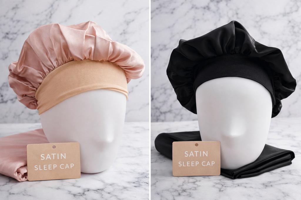 Satijnen slaapmuts / bonnet NIEUW!, Sieraden, Tassen en Uiterlijk, Uiterlijk | Haarverzorging, Nieuw, Ophalen of Verzenden