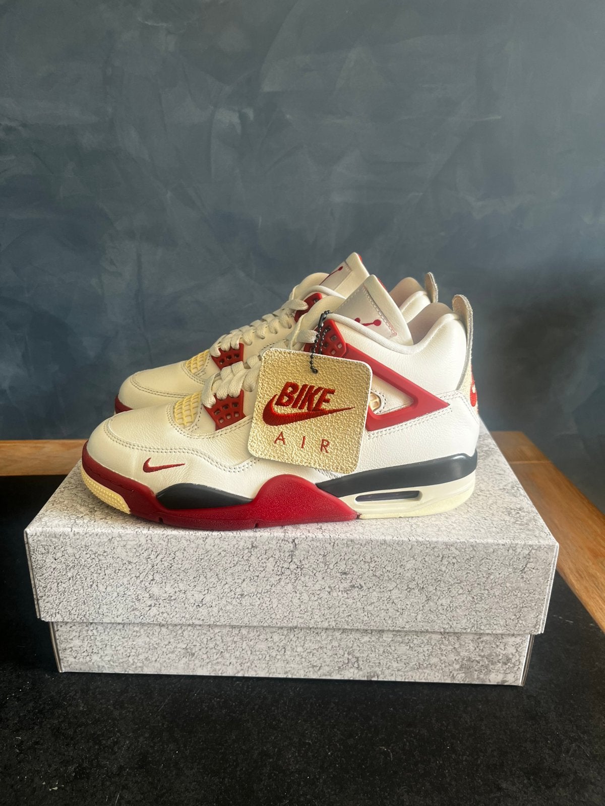 Nike Jordan 4 Nigel Sylvester Brick After Brick EU 38,5, Wit, Nieuw, Ophalen of Verzenden, Sneakers of Gympen