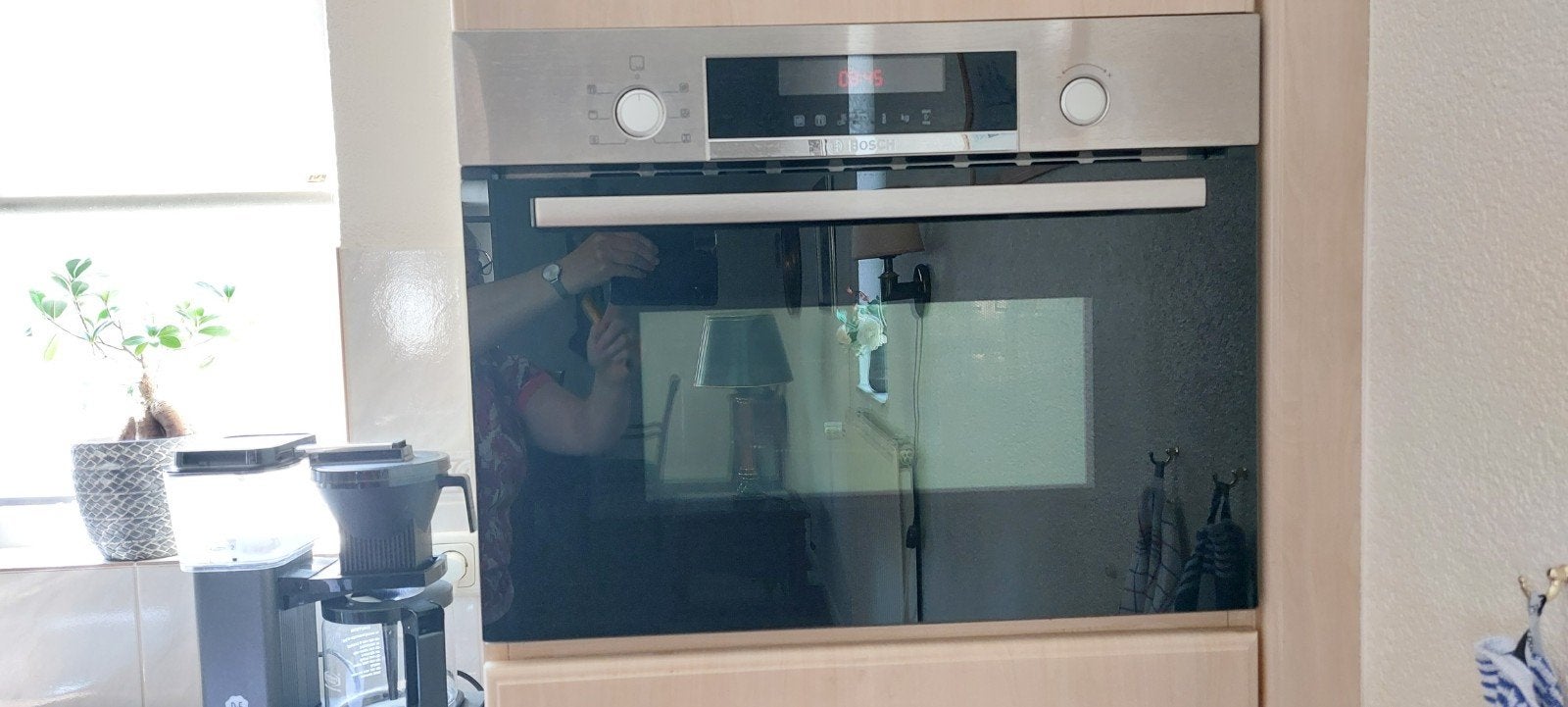 Inbouw combi-oven met magnetronfunctie en hete lucht, Ophalen, 45 tot 50 cm, 60 cm of meer, Combi-oven