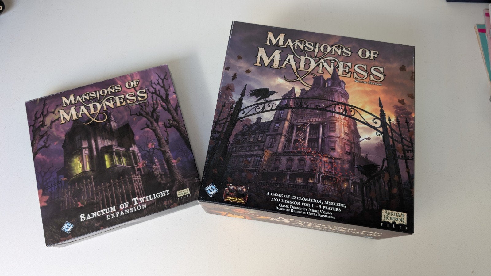 Mansions of Madness 2nd Ed. + Sanctum of Twilight, Vijf spelers of meer, Ophalen of Verzenden, Zo goed als nieuw, Fantasy Flight Games