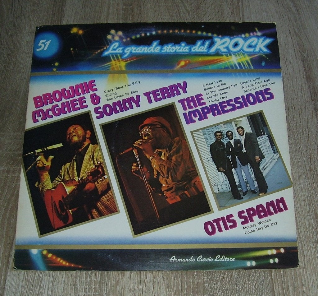 LP - The Impressions, Otis Spann, Brownie McGhee&Sonny Terry, LP, Gebruikt, Pop, Ophalen of Verzenden