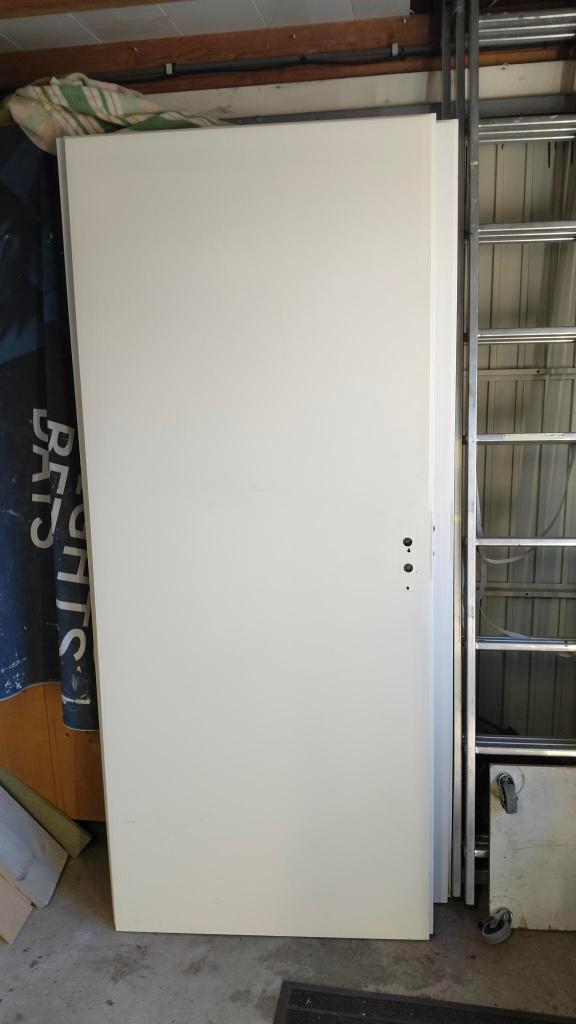 3 gratis opdekdeuren rechts draaiend, Doe-het-zelf en Verbouw, Deuren en Horren, Ophalen, Gebruikt, 80 tot 100 cm, Binnendeur
