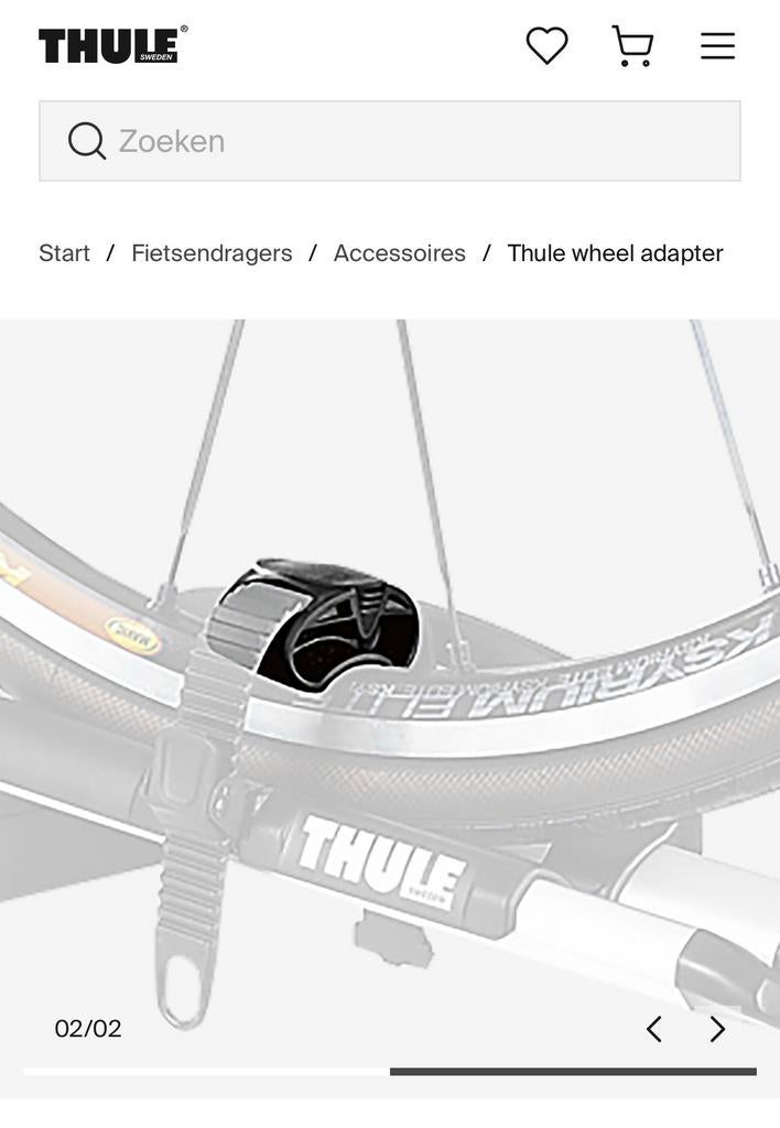 Thule wieladapters (3 sets) 977200, Auto diversen, Fietsendragers, 3 fietsen of meer, Elektrische fiets, Nieuw, Ophalen of Verzenden