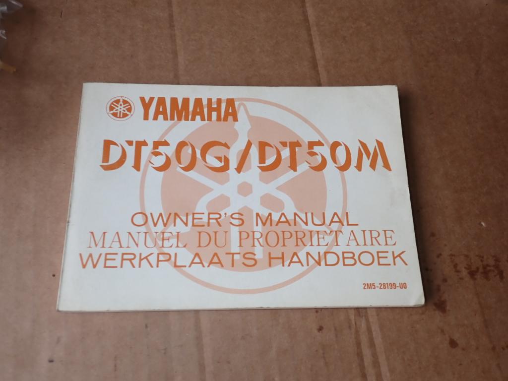 Yamaha DT50M Eigenaars Handleiding / Instructie Boek, Verzenden
