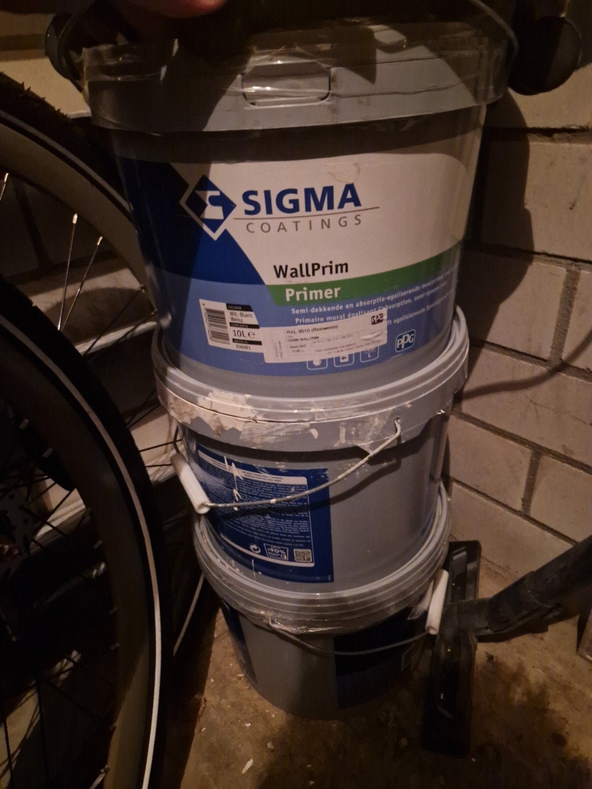 Sigma WallPrim Primer 10L - Wit (RAL 9010), Ophalen, Wit, Nieuw, Verf