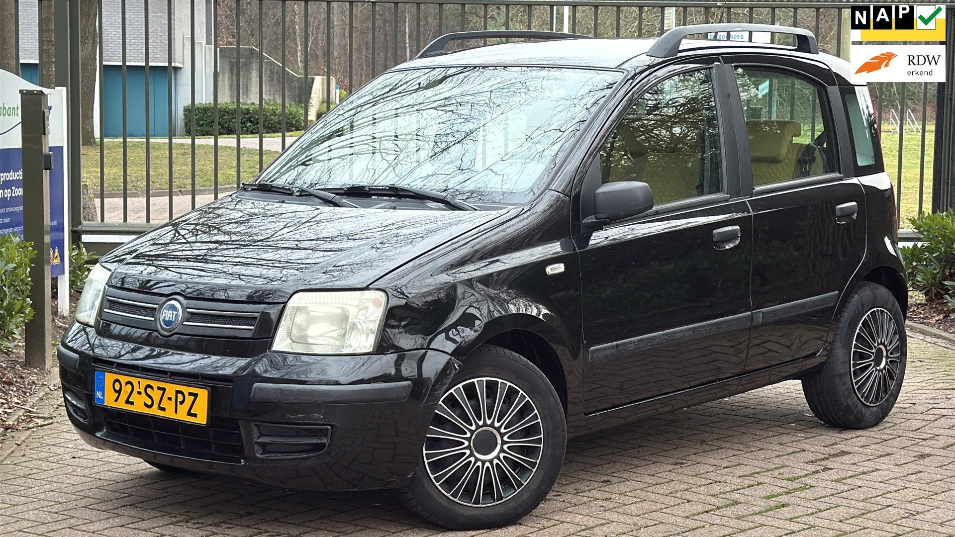 Fiat Panda 1.2 Dynamic, Voorwielaandrijving, Gebruikt, Zwart, Origineel Nederlands