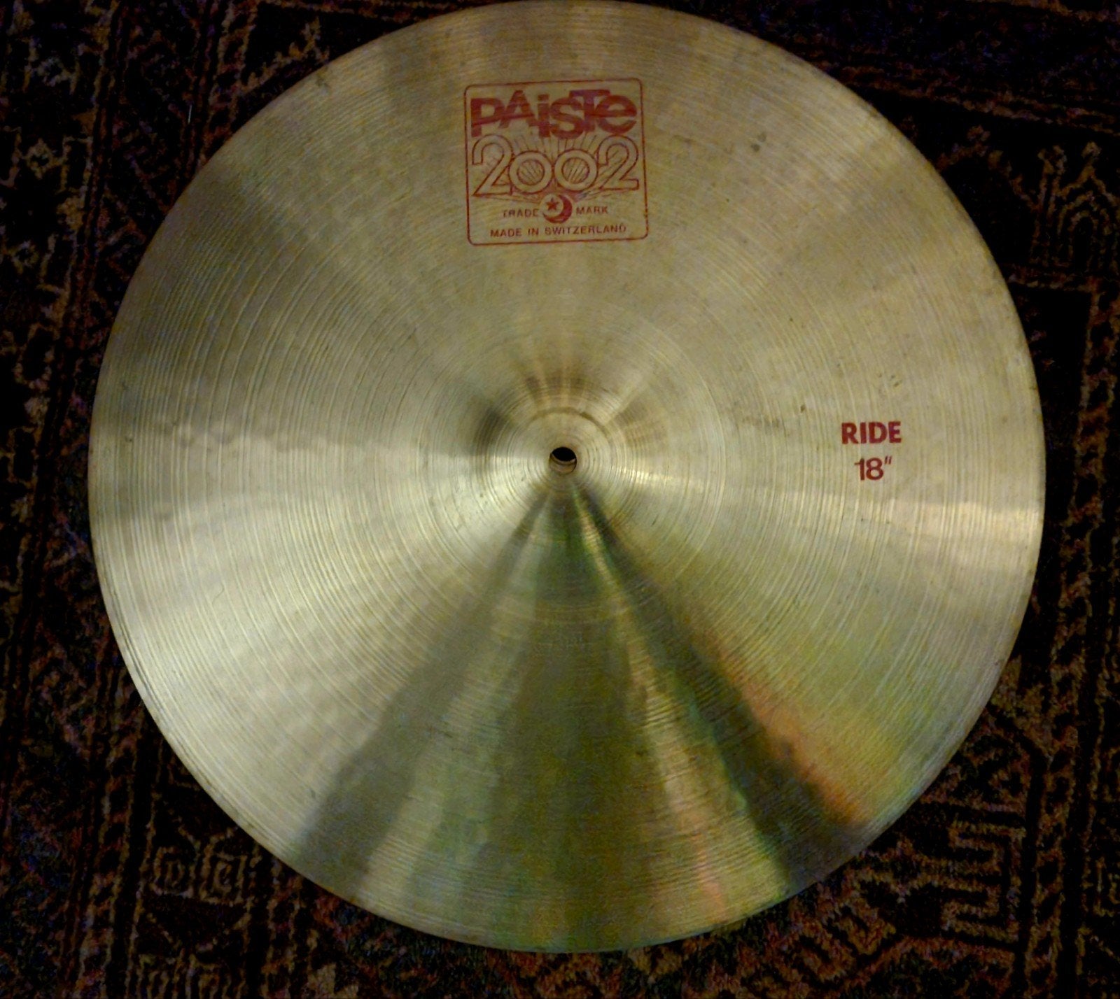 Paiste 2002 Ride bekken 18 inch, Muziek en Instrumenten, Ophalen of Verzenden, Gebruikt
