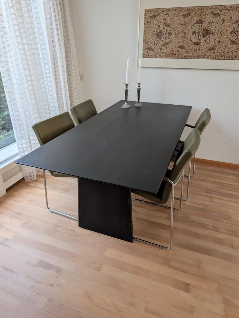Eettafel met Leolux stoelen, Huis en Inrichting, Tafels | Eettafels, Ophalen