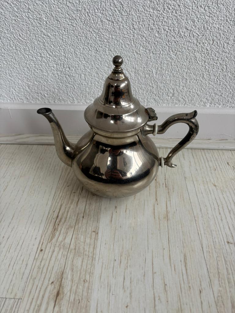 Antiek verzilverd theepotje Daalderop Holland, Ophalen of Verzenden