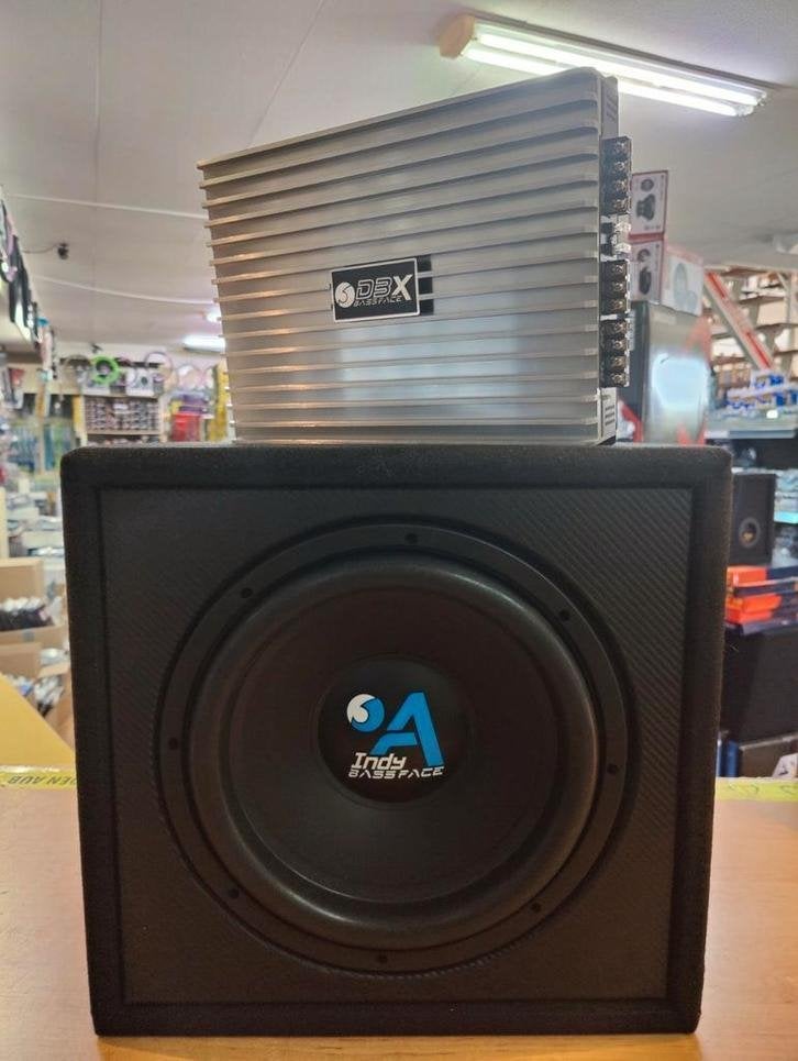 BASSFACE baspack met 4kanaals versterker 400w, Auto diversen, Niet ingevuld, Niet ingevuld, Nieuw, Ophalen of Verzenden