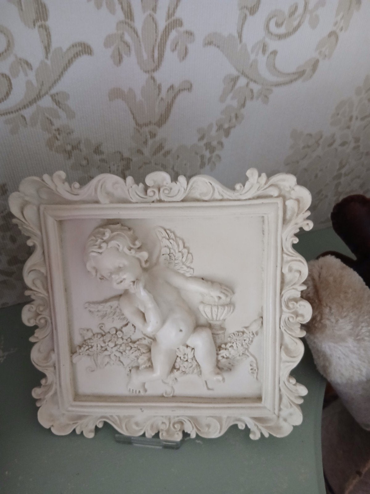 Vintage Engelen Reliëf Wanddecoratie - Barok Stijl, Antiek en Kunst, Ophalen of Verzenden