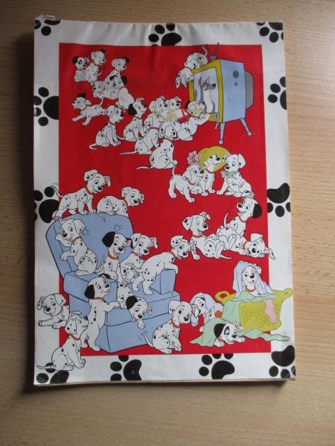 Disney 101 Dalmatiërs kladblok oud! 30x20,5cm, Ophalen of Verzenden, Overige figuren, Gebruikt, Beeldje of Figuurtje