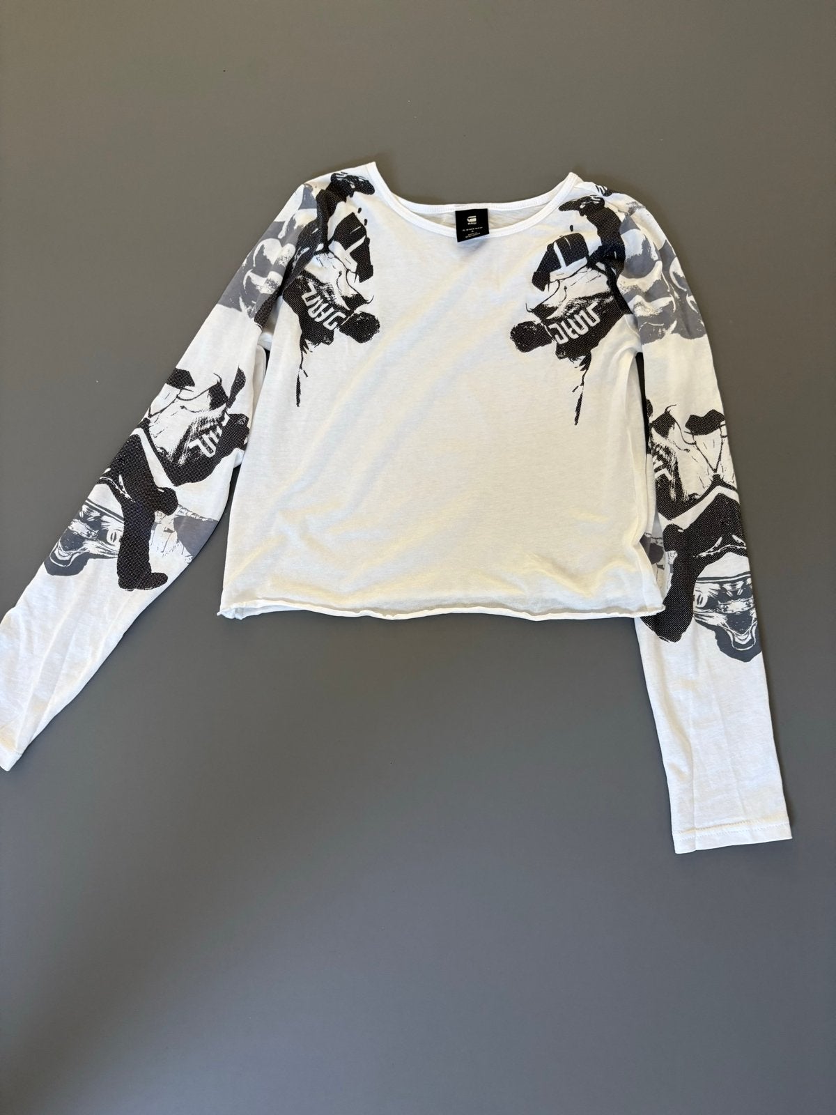 G-Star Raw T-shirt Maat S Kort Model, Wit, Nieuw, Ophalen of Verzenden, Lange mouw