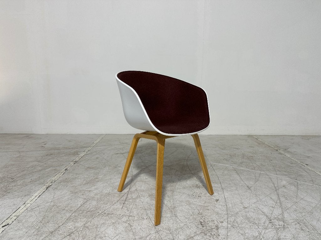 HAY About A Chair AAC22 eiken wit/bordeaux - Hee Welling, -, Wit, -, Ophalen of Verzenden