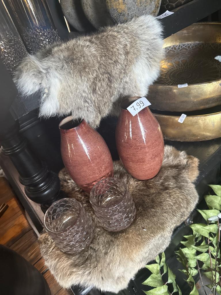 Kleine konijnen vachtjes - Decoratief en zacht, Nieuw, Ophalen of Verzenden, Landelijk, Natuurlijk materiaal