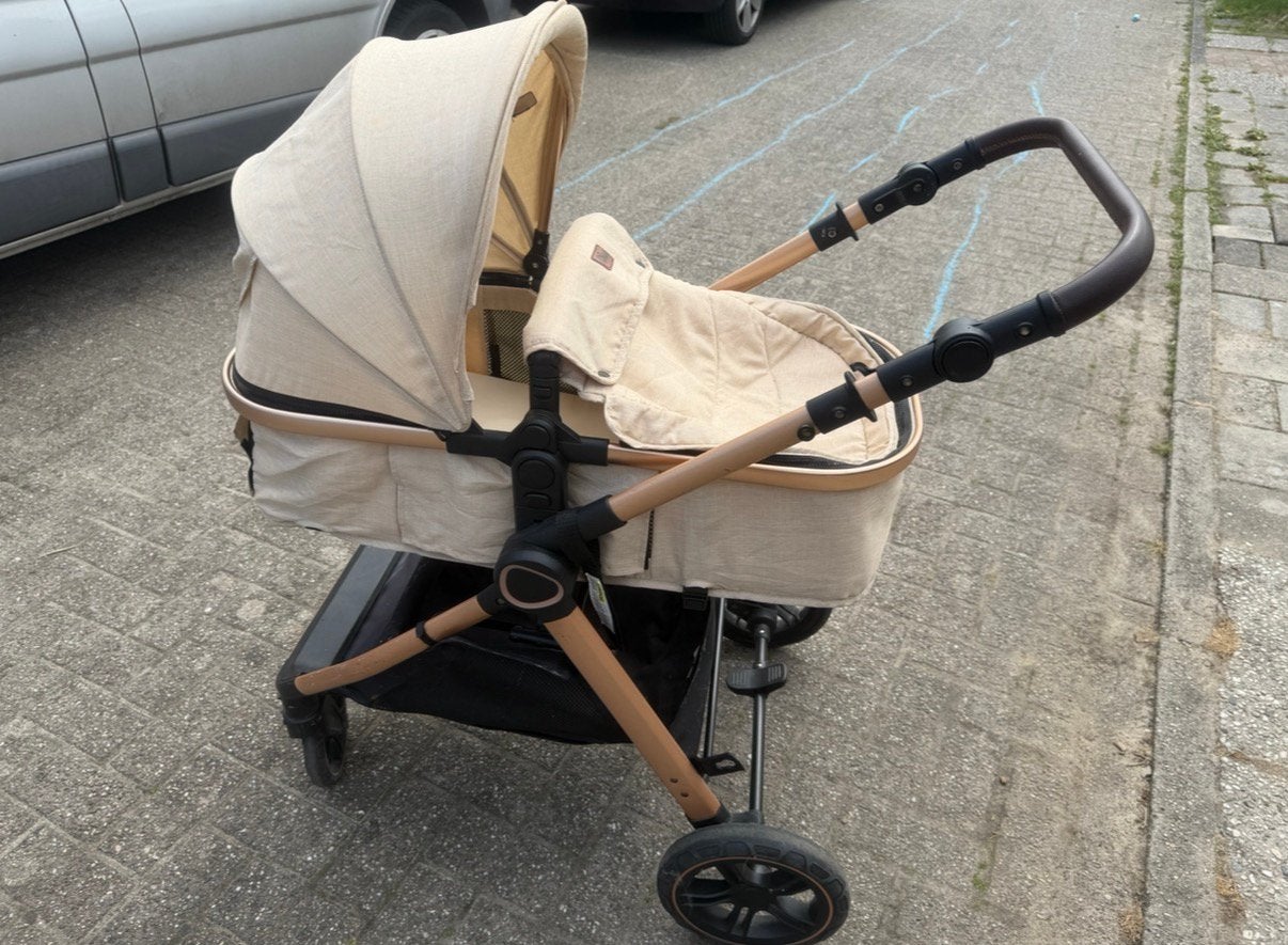 3 in 1 combi kinderwagen, Kinderen en Baby's, Gebruikt, Combiwagen, Luchtbanden, Ophalen