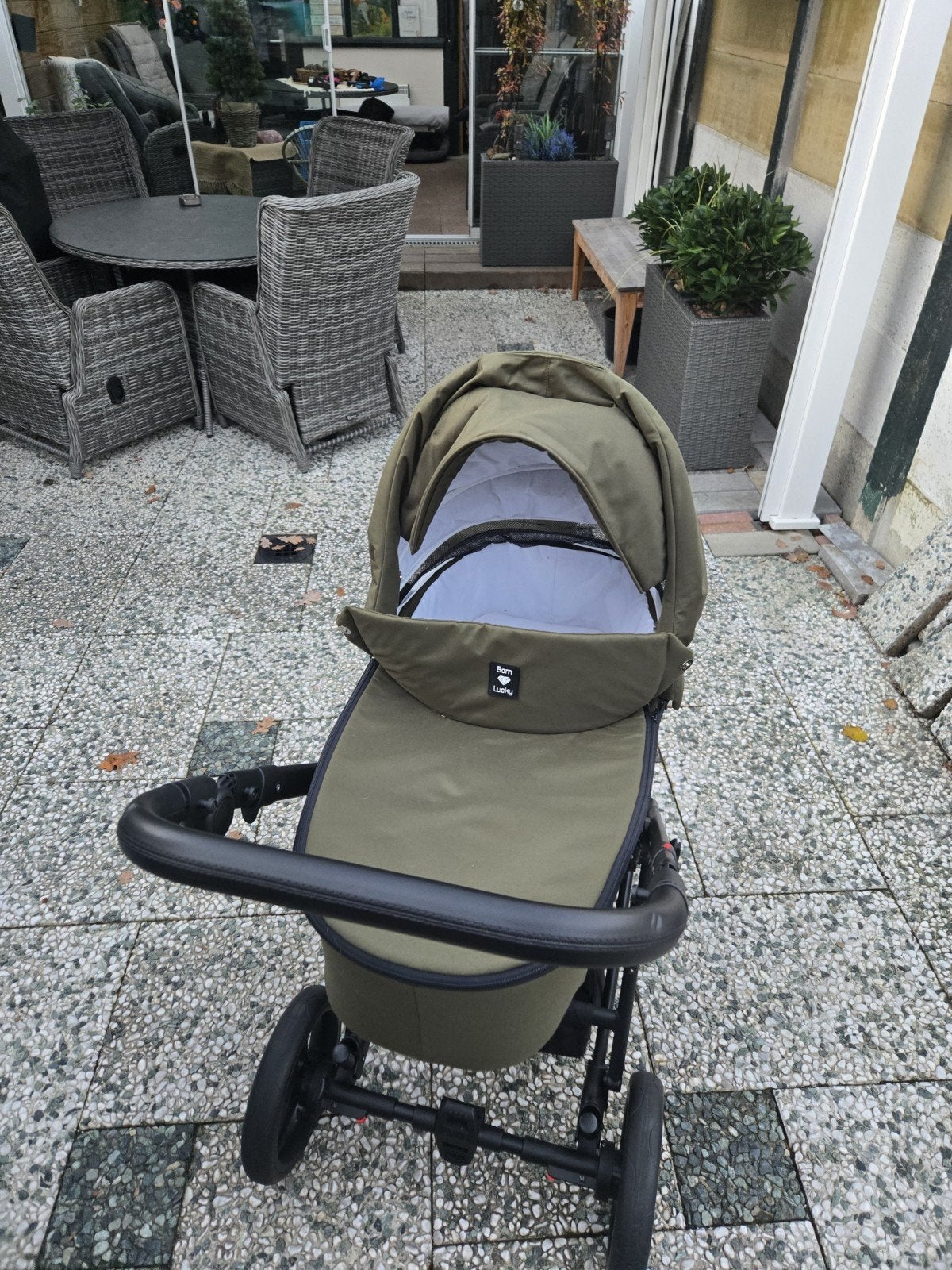 Kinderwagen KUNERT LAZZIO 3-in-1 met autostoeltje, Zo goed als nieuw, Met reiswieg, Ophalen, Kinderwagen