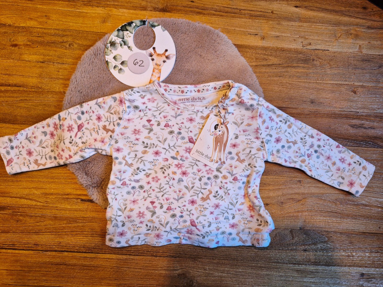 Little Dutch Shirtje - Fairy Garden - Maat 62, Meisje, Nieuw, Ophalen of Verzenden, Little Dutch