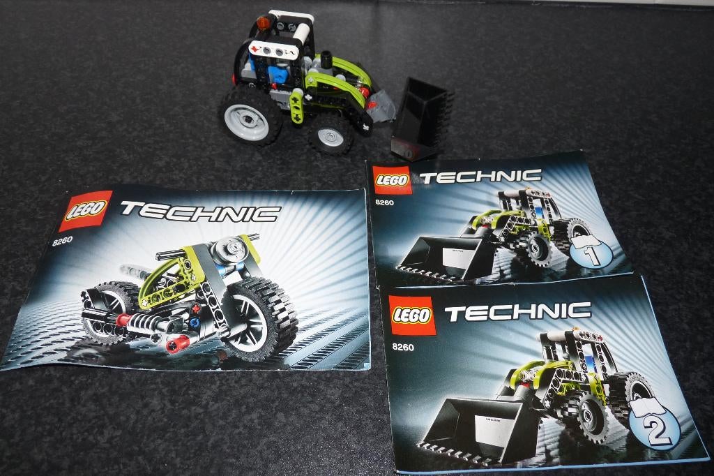 z.g.a.n Lego 8260 Technic Tractor 2 in 1, Lego, Compleet, Ophalen of Verzenden, Technic