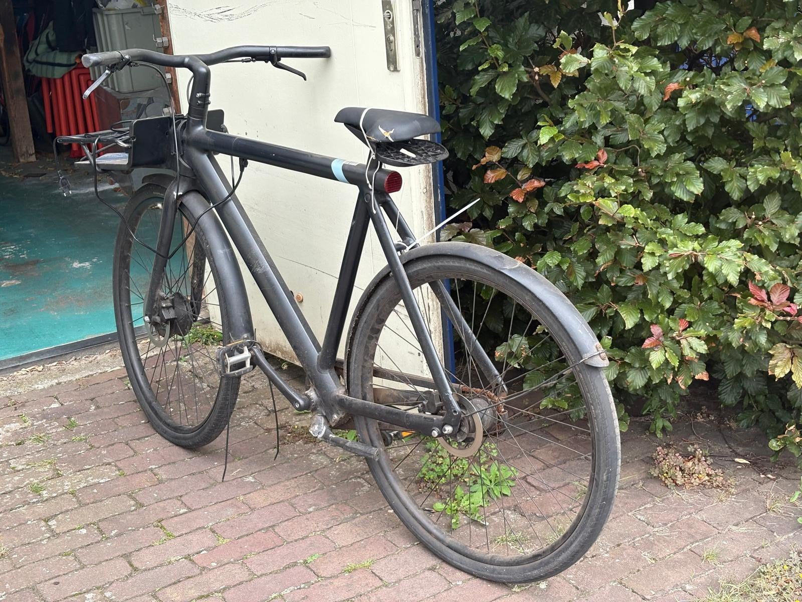Zwarte VanMoof fiets met schijfremmen, Fietsen en Brommers, Gebruikt, Schijfrem, 53 tot 57 cm, Ophalen