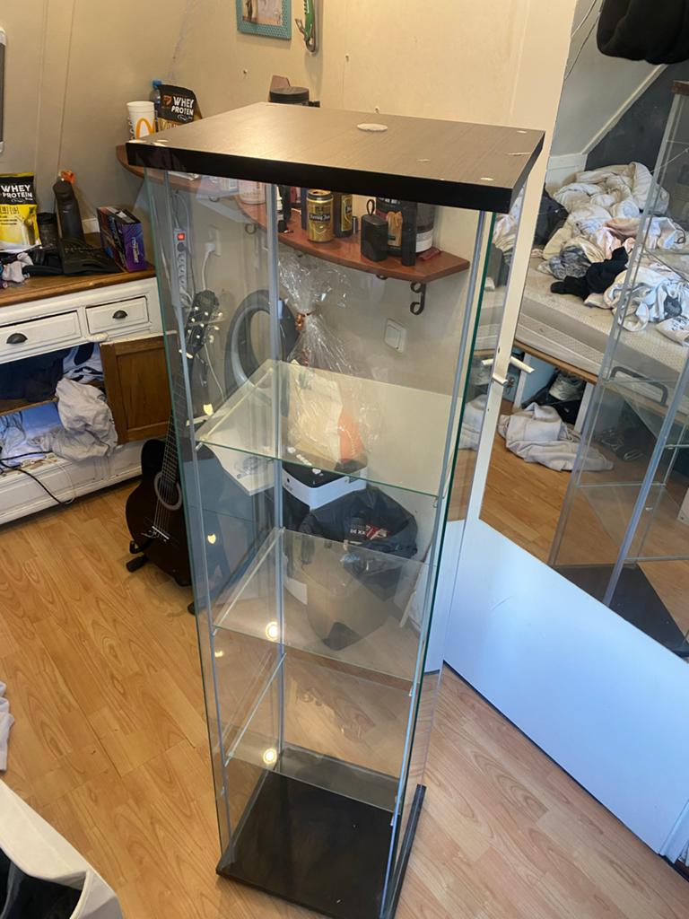Glazen vitrine kast, Ophalen of Verzenden