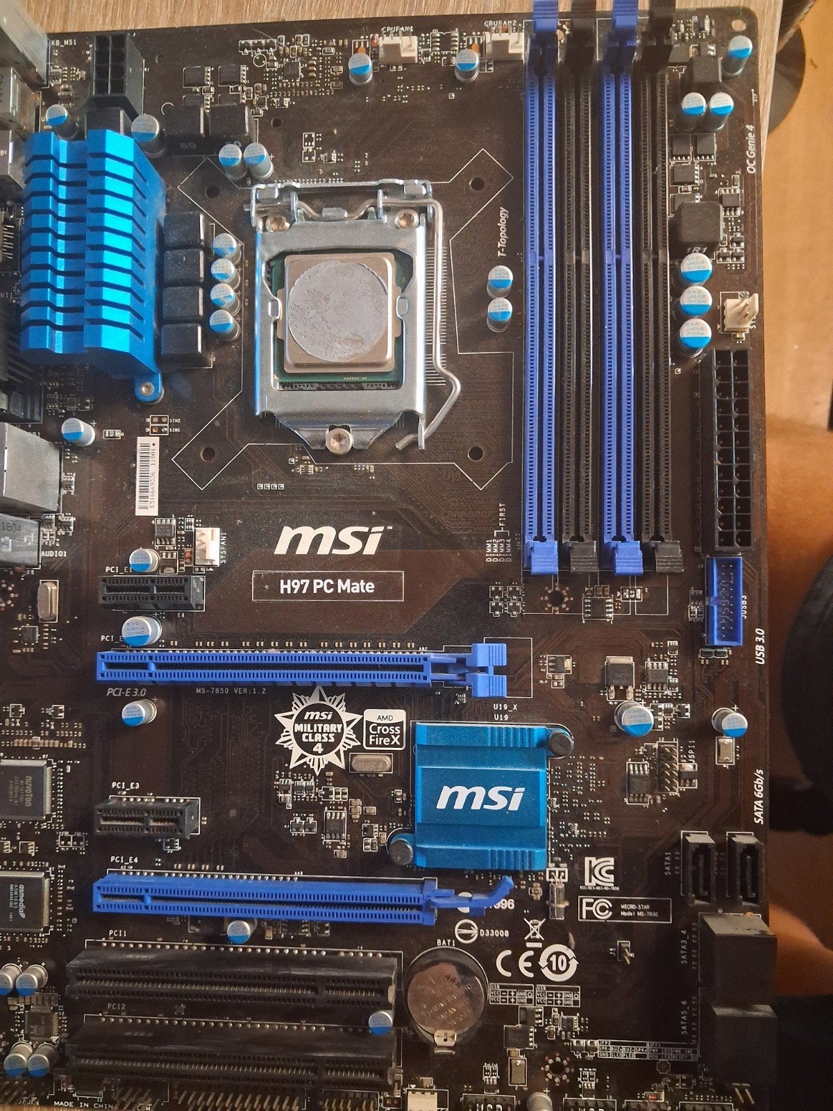 MSI H97 PC Mate Moederbord - Niet getest, Computers en Software, Moederborden, Gebruikt, Intel, DDR3, Ophalen
