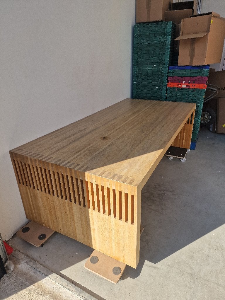 Pilat&Pilat Bas eettafel, Ophalen, Gebruikt, 100 tot 150 cm, Eikenhout