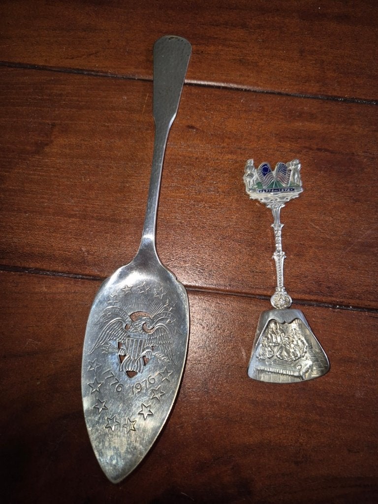 Taartschep - suikerschep Amerika 1776 -1976, Ophalen of Verzenden