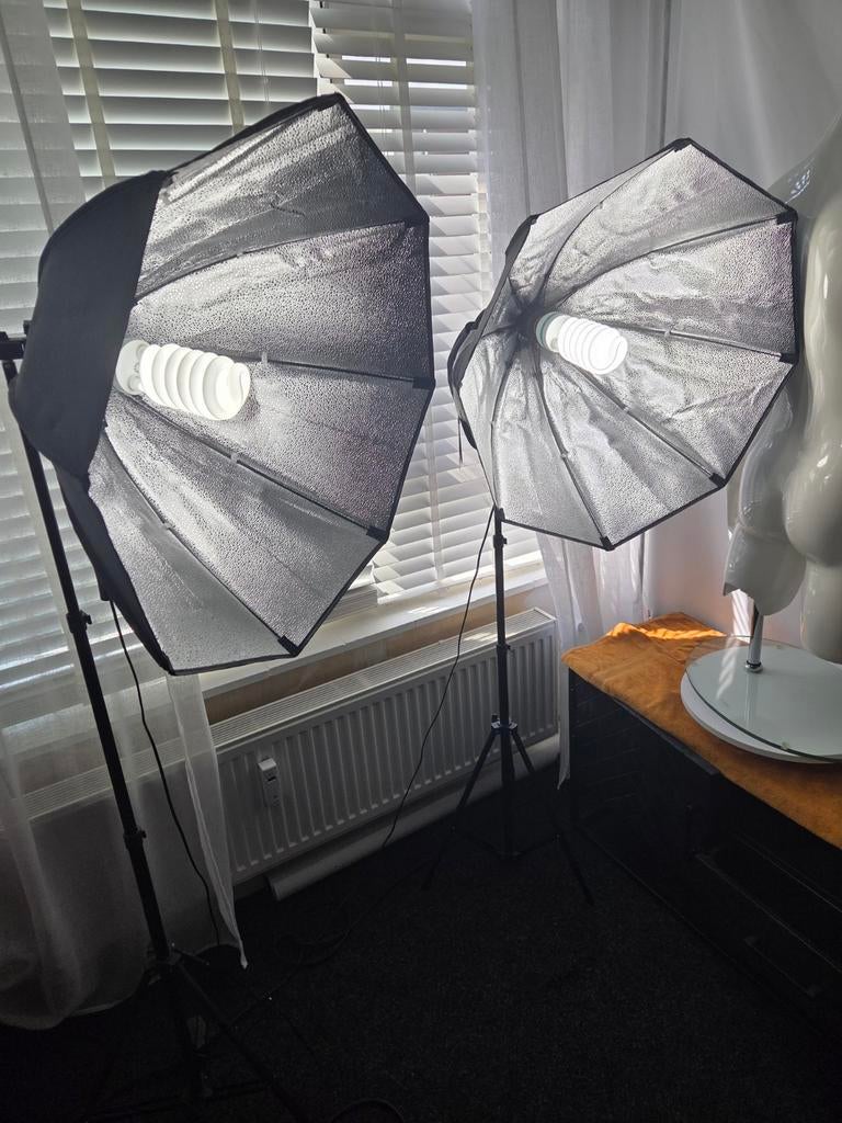 Bresser daglichtset fotostudio fotografie fotocamera, Ophalen, Complete fotostudio