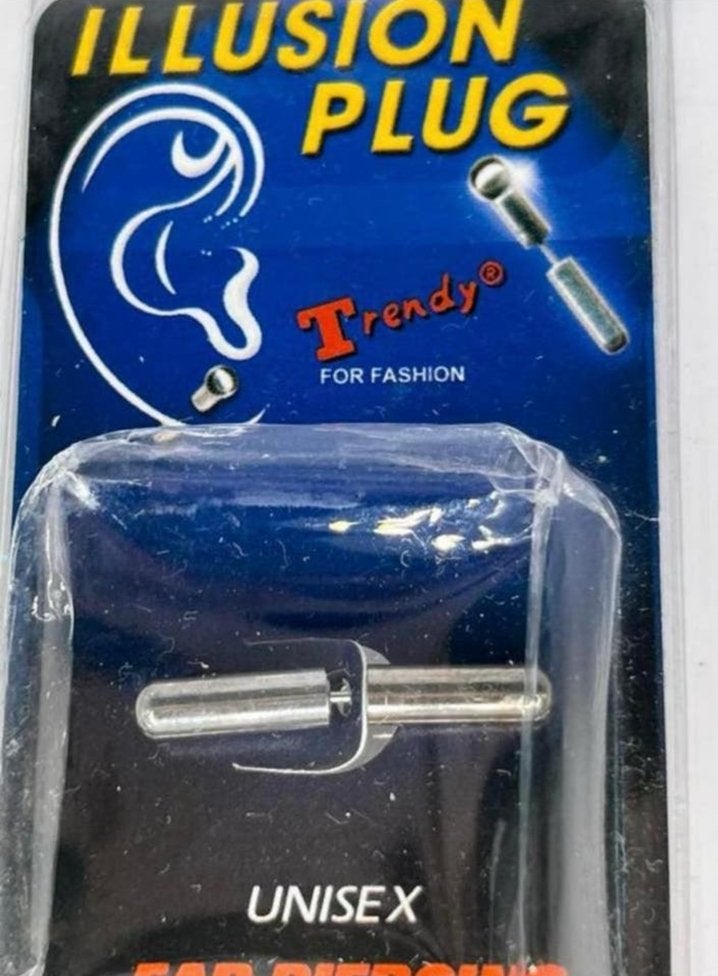 Trendy Illusion Plug Uniseks Oorpiercing - Nieuw, Ophalen of Verzenden, Nieuw, Overige materialen, Oor- of Traguspiercing