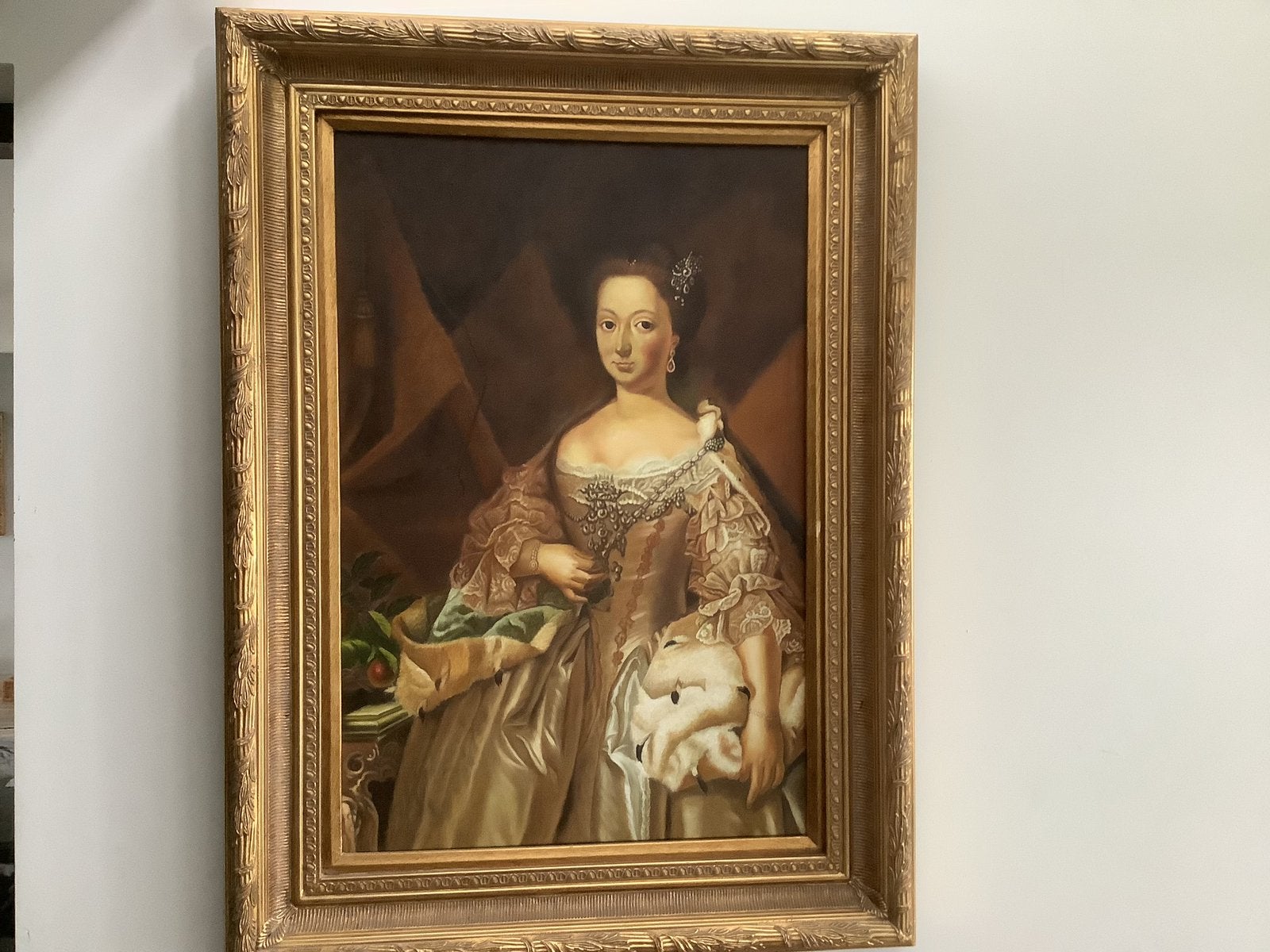 Olieverf schilderij Anna Van Hannover., Ophalen