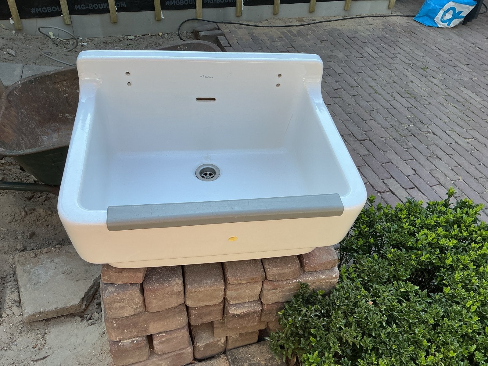 Sphinx SPH300 61 Wastafel - Wit, Doe-het-zelf en Verbouw, Sanitair, Ophalen, Nieuw, Wastafel