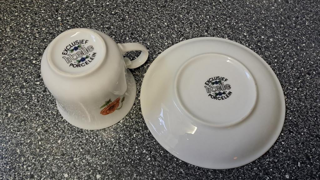 Prachtig theeservies van Exclusief Libelle Porselein, Ophalen of Verzenden