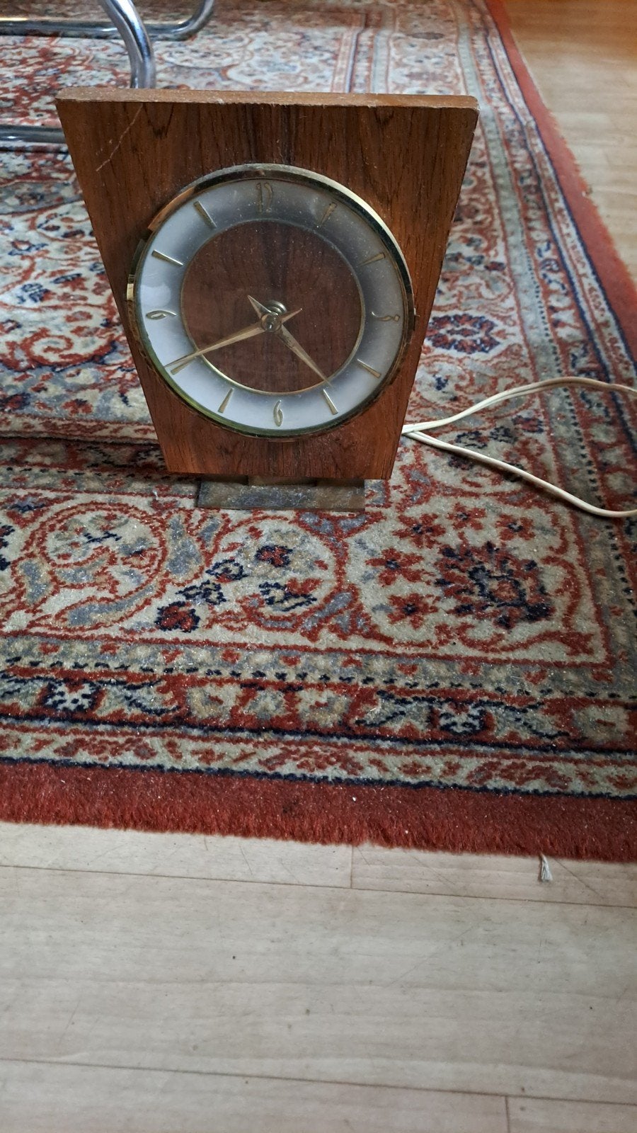 Vintage Nufa Klok - Jaren '60 Houten staande klok, Antiek en Kunst, Ophalen of Verzenden