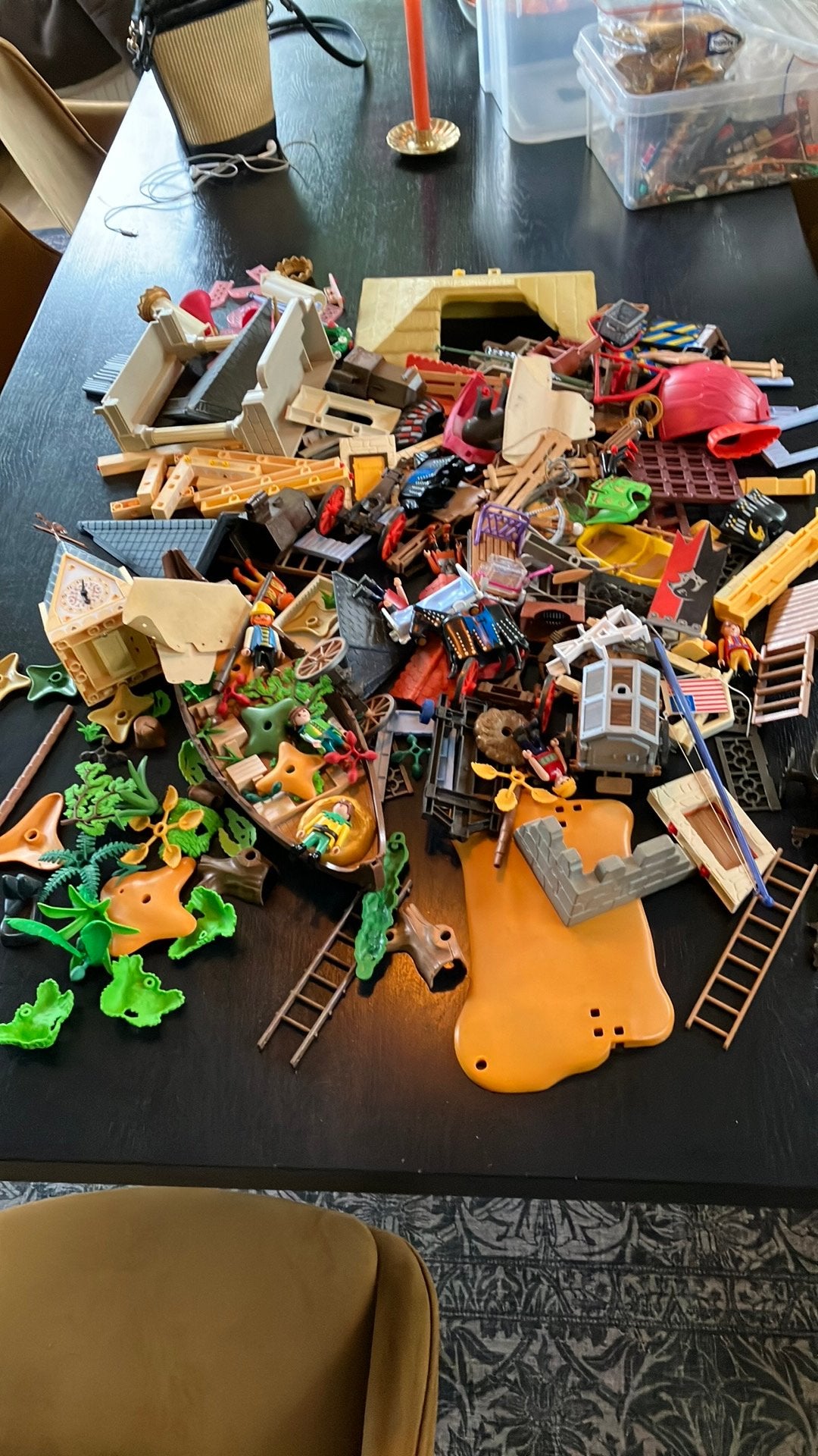 Playmobil veel onderdelen : kerk paleis fort schip kasteel, Ophalen of Verzenden, Zo goed als nieuw