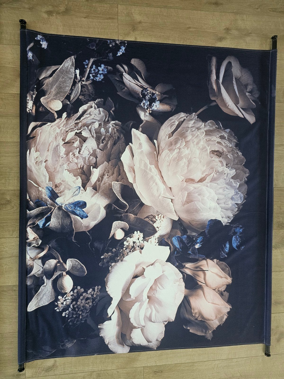 Wandkleed Peony - 146x110 cm - Bloemenprint, Ophalen, Meerkleurig, Nieuw, Met ophangsysteem