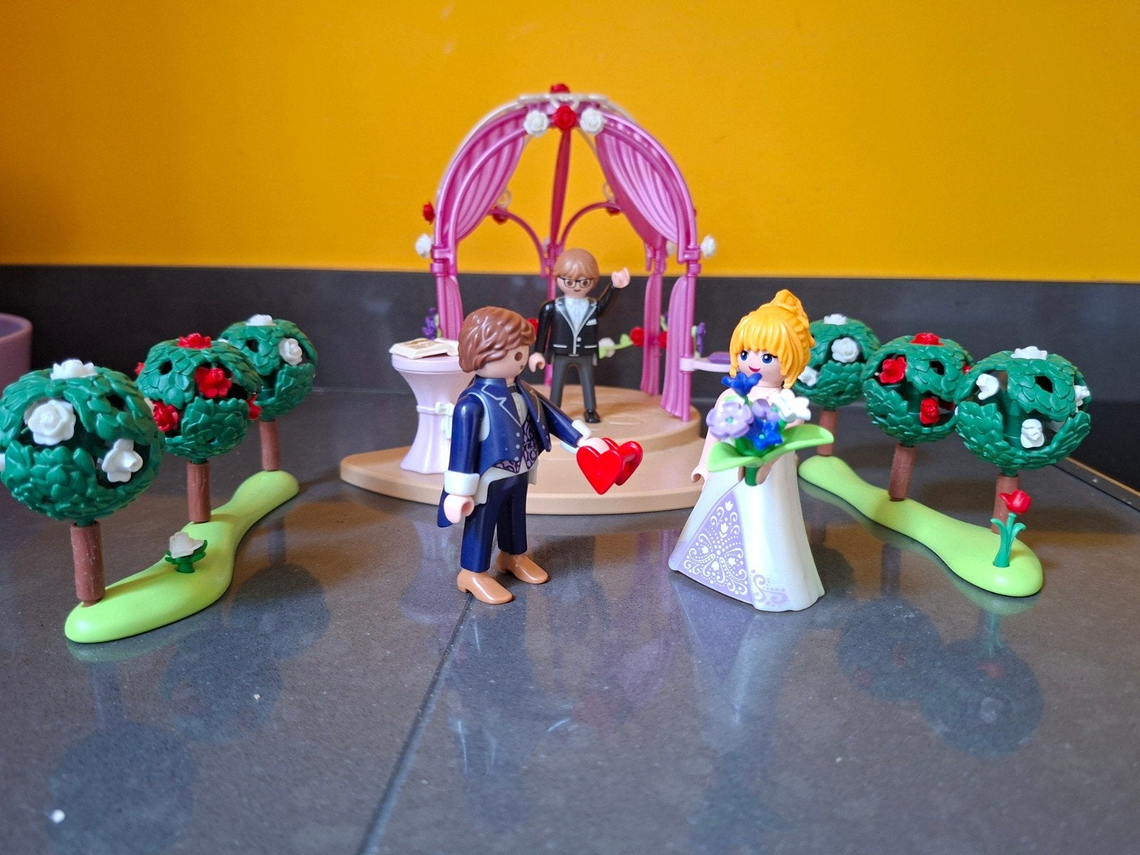 PLAYMOBIL 9229 -Bruidspaviljoen met bruidspaar, Gebruikt, Complete set, Overige typen, Ophalen of Verzenden