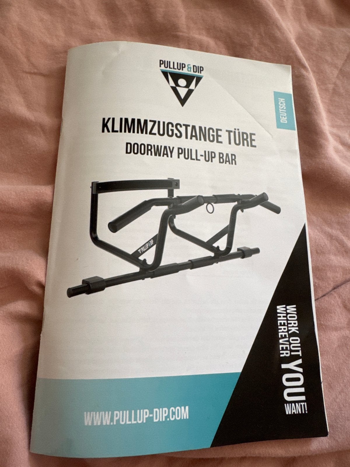 Verstelbare deur Pull-up Bar Zwart - Nieuw, Sport en Fitness, Fitnessmaterialen, Ophalen, Nieuw, Armen, Oprekstang