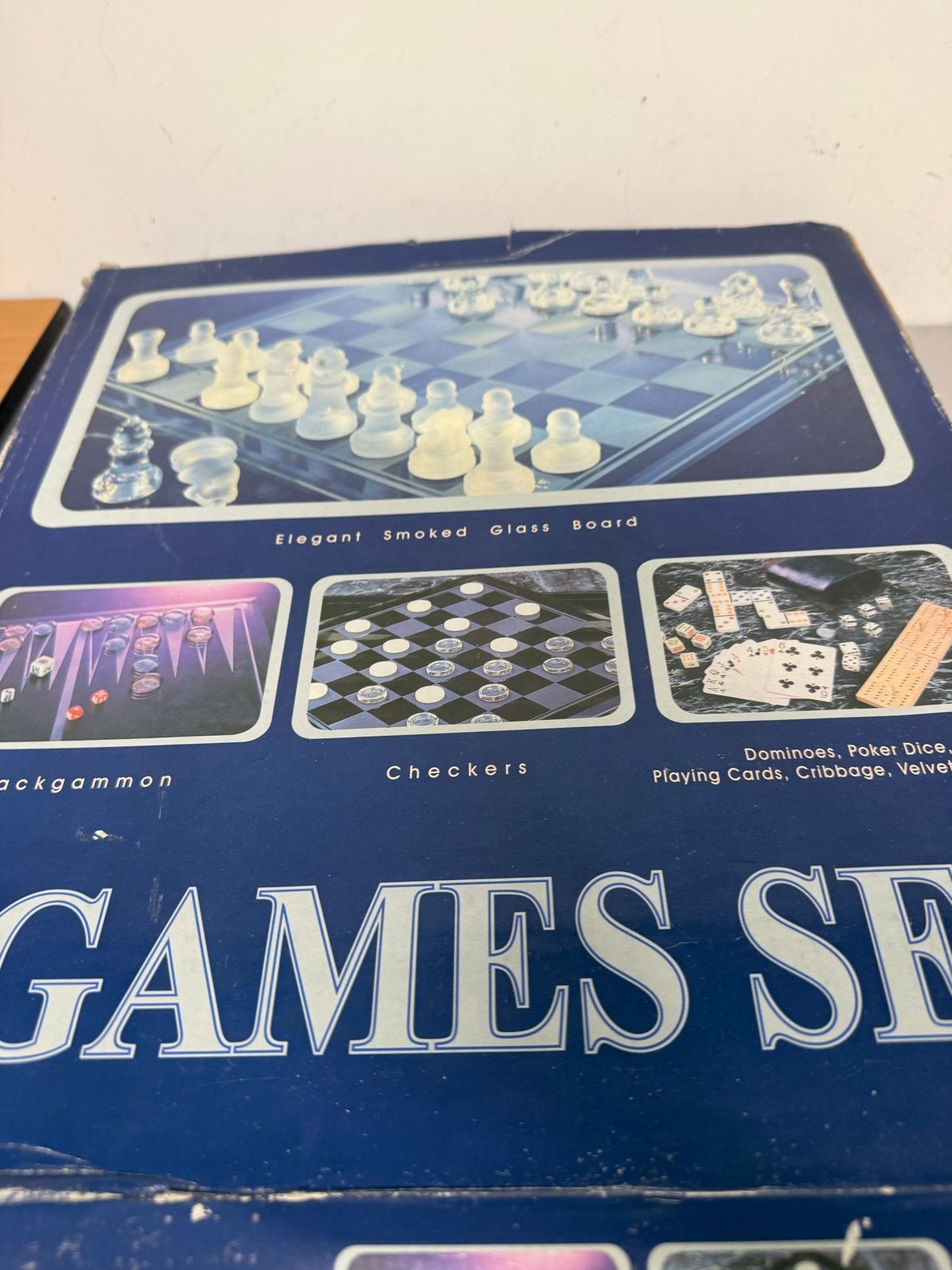 Mooie games set - glas, Een of twee spelers, Ophalen of Verzenden, Zo goed als nieuw
