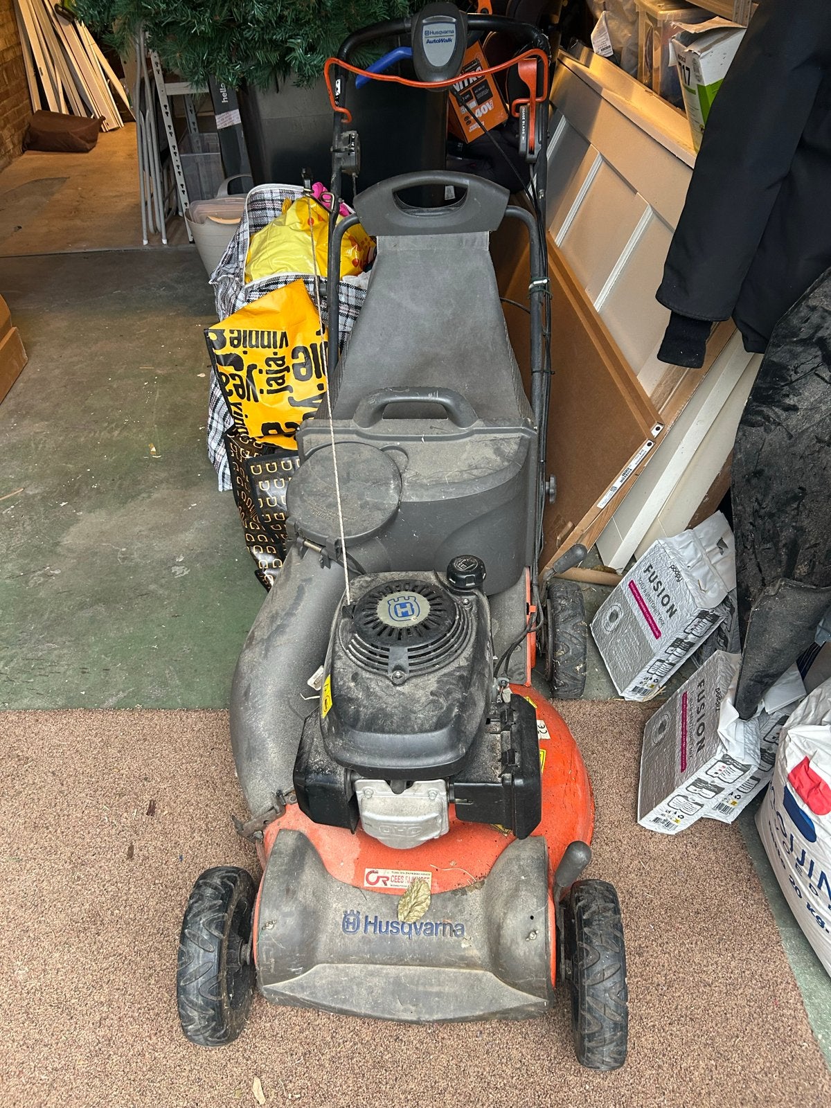 Husqvarna AutoWalk Benzine Grasmaaier met Opvangzak, Tuin en Terras, Cirkelmaaier, Gebruikt, Ophalen of Verzenden, 40 t/m 49 cm