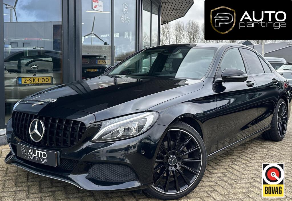 Mercedes-Benz C-klasse 180 Business Solution AMG | BOMVOL |, Auto's, Mercedes-Benz, Automaat, Leder en Stof, Zwart, 1595 cc