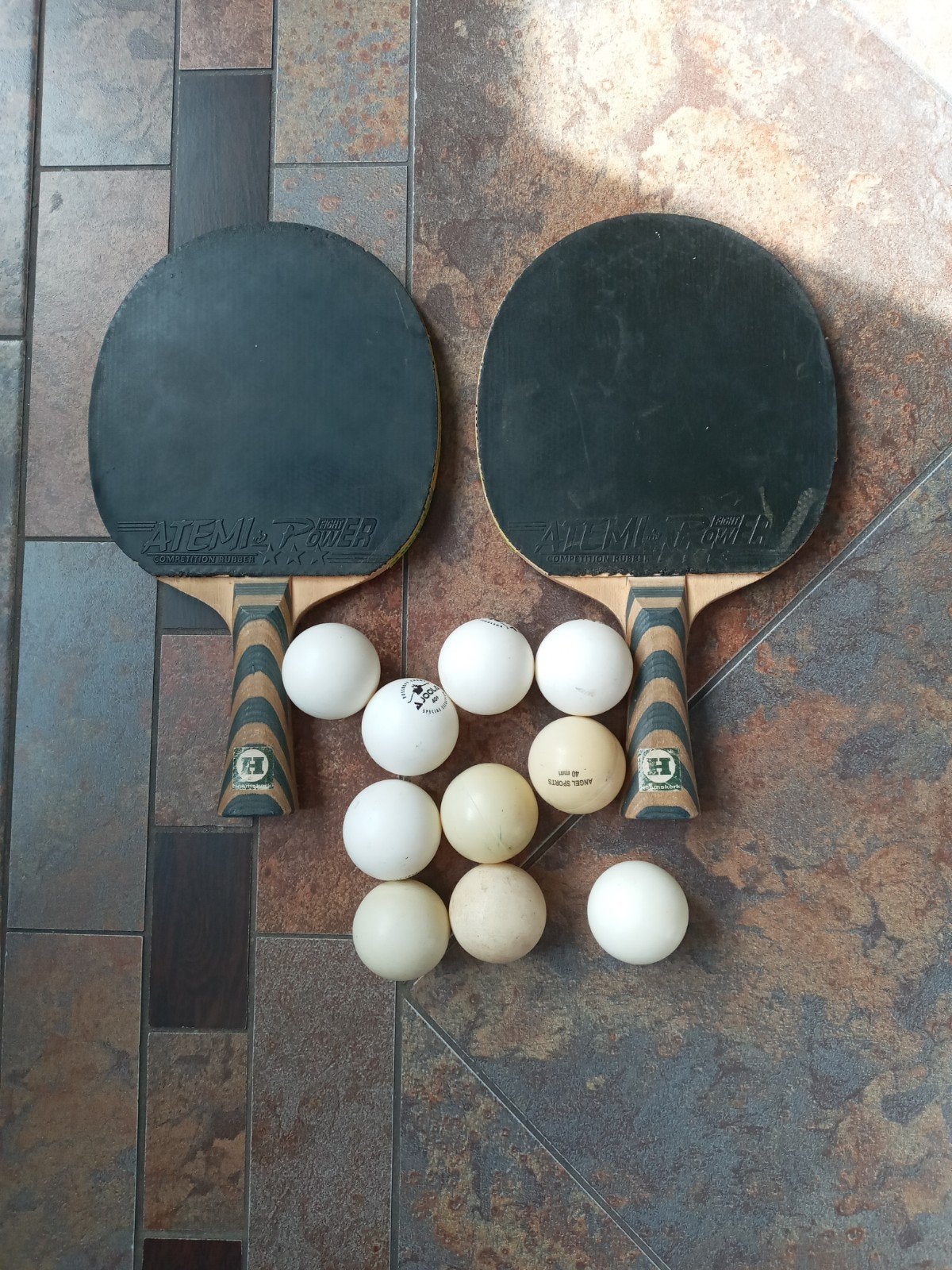 tafeltennis batjes + ballen Heemskerk, Sport en Fitness, Ophalen of Verzenden