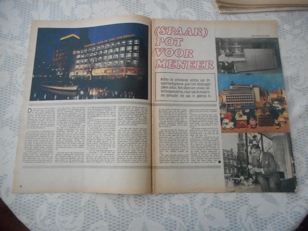 Amsterdam. Spaarbank van de stad. Spaarpotten. 1965., Ophalen of Verzenden, 1960 tot 1980, Nederland, Knipsel(s)
