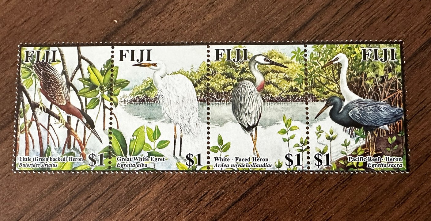 Fiji 2005 Vogels Postfris - Prachtige Reeks reigers, Ophalen of Verzenden, Postfris