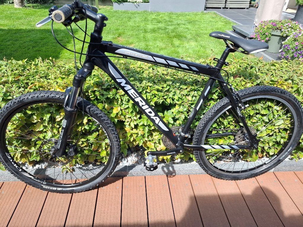 Merida Matts Mountainbike, Schijfrem, Voorvering, Ophalen, Gebruikt, Hardtail, Heren